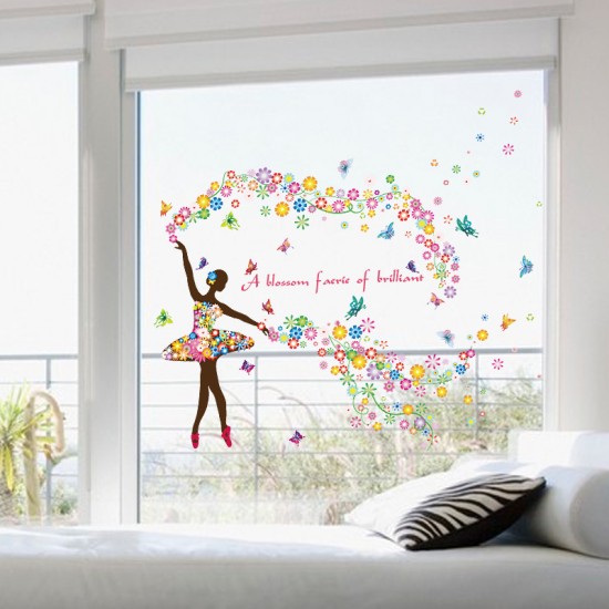 Sticker decorativ, A blossom faerie of brilliant, 120 cm, 127STK