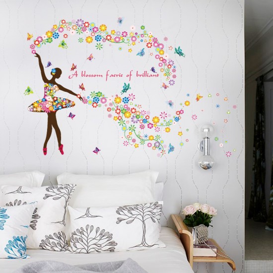 Sticker decorativ, A blossom faerie of brilliant, 120 cm, 127STK