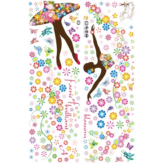 Sticker decorativ, A blossom faerie of brilliant, 120 cm, 127STK