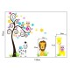 Sticker decorativ Copacelul cu animale,multicolor 120 cm,103STK