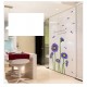 Sticker decorativ, Crizanteme albastre 178 cm, 133STK