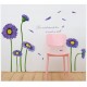 Sticker decorativ, Crizanteme albastre 178 cm, 133STK