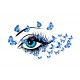 Sticker decorativ, Eye blue 80 cm, 150STK