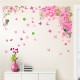 Sticker decorativ, Flori roz cu fluturasi 115 cm, 139-1STK Sticker decorativ, Flori roz cu fluturasi 115 cm, 139-1STK