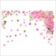 Sticker decorativ, Flori roz cu fluturasi 115 cm, 139-1STK Sticker decorativ, Flori roz cu fluturasi 115 cm, 139-1STK
