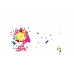 Sticker decorativ, Girl Butterfly 140 cm, 137STK Sticker decorativ, Girl Butterfly 140 cm, 137STK