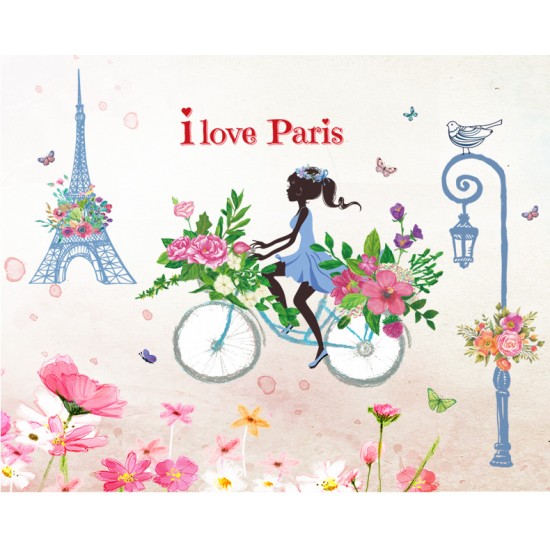 Sticker decorativ, I Love Paris  138 cm, 122STK