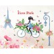 Sticker decorativ, I Love Paris  138 cm, 122STK