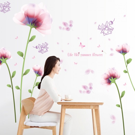 Sticker decorativ, Like summer flower 148 cm, 75STK