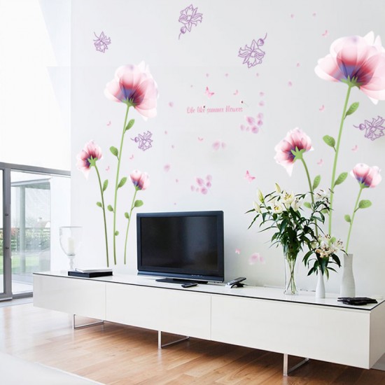 Sticker decorativ, Like summer flower 148 cm, 75STK