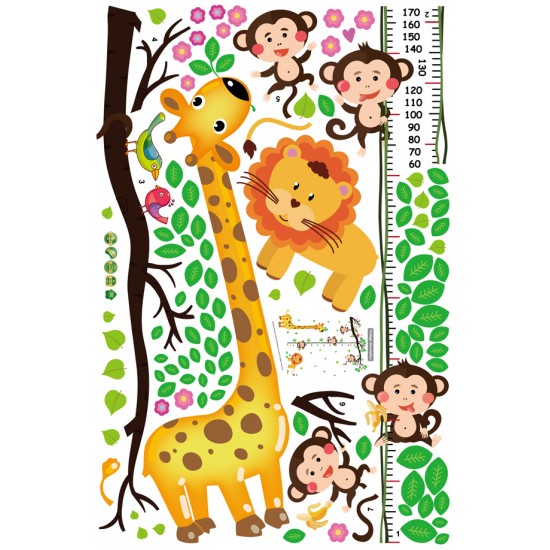 Sticker decorativ, Masuratoare cu animalute, 150 cm, 90STK