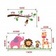 Sticker decorativ,  animalute 120 cm, 106STK