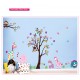 Sticker decorativ, copacel cu animalute 180 cm, 57STK Sticker decorativ, copacel cu animalute 180 cm, 57STK