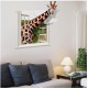 Sticker decorativ, fereastra cu girafa 79 cm, 58STK