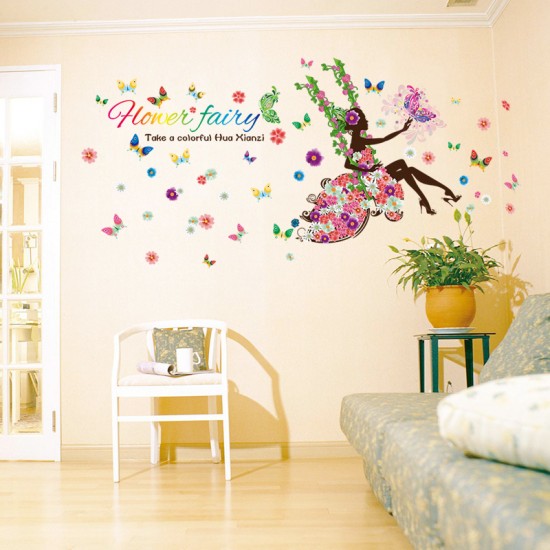 Sticker decorativ, flower fairy 170 cm, 71STK