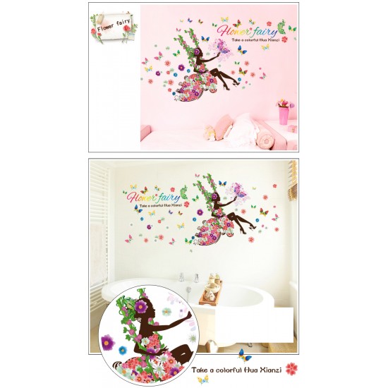Sticker decorativ, flower fairy 170 cm, 71STK