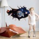 Sticker decorativ, gaura in perete astronaut in spatiu, 80 cm, 67STK Sticker decorativ, gaura in perete astronaut in spatiu, 80 cm, 67STK