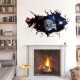 Sticker decorativ, gaura in perete astronaut in spatiu, 80 cm, 67STK Sticker decorativ, gaura in perete astronaut in spatiu, 80 cm, 67STK