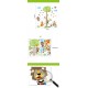 Sticker decorativ, masuratoare copacel cu animalute 143 cm, 70STK