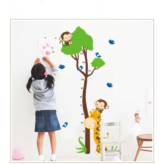 Sticker decorativ, masuratoare cu animalute  150 cm, 112STK