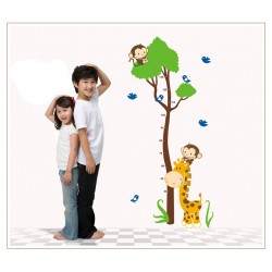 Sticker decorativ, masuratoare cu animalute 150 cm, 112STK Sticker decorativ, masuratoare cu animalute 150 cm, 112STK