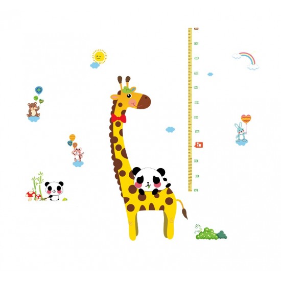 Sticker decorativ, masuratoare cu animalute 150 cm, 77STK