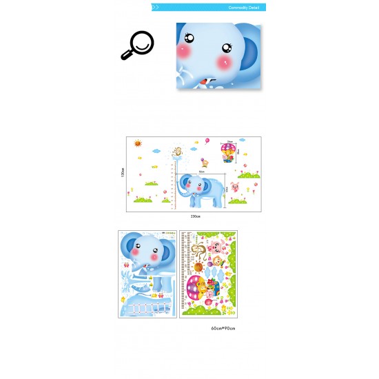 Sticker decorativ, masuratoare cu animalute  230 cm, 110STK
