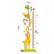 Sticker decorativ, masuratoare cu  girafa si maimutele 160 cm, 61STK