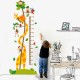 Sticker decorativ, masuratoare cu  girafa si maimutele 160 cm, 61STK
