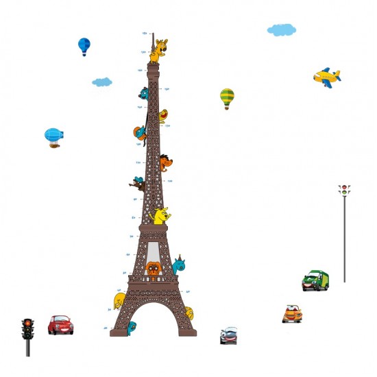Sticker decorativ, masuratoare turnul Eiffel 210 cm, 120STK