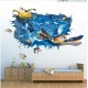 Sticker decorativ, ocean cu broscute 110 cm, 59STK