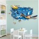 Sticker decorativ, ocean cu broscute 110 cm, 59STK