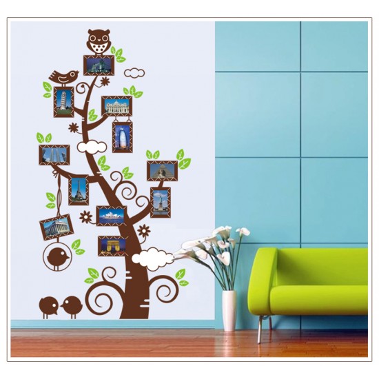 Sticker decorativ, pom cu 11 rame foto 110 cm, 114STK Sticker decorativ, pom cu 11 rame foto 110 cm, 114STK