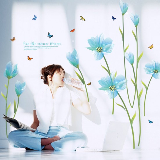 Sticker decorativ, summer flower 185 cm, 73STK