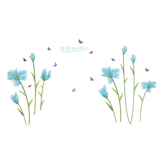 Sticker decorativ, summer flower 185 cm, 73STK