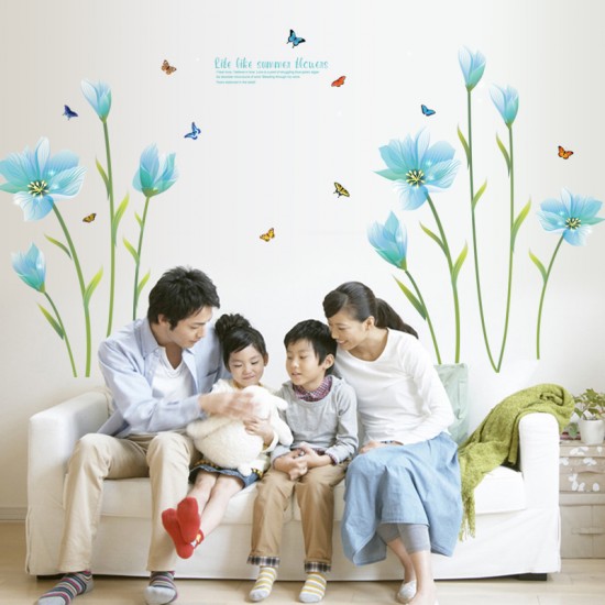 Sticker decorativ, summer flower 185 cm, 73STK