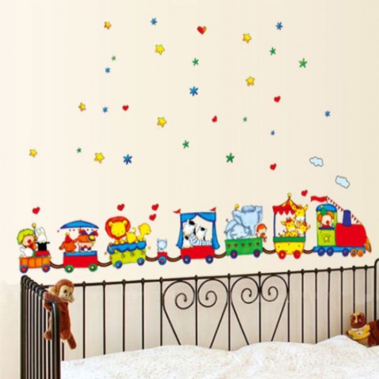Sticker decorativ, trenuletul cu animale 175 cm, 105STK