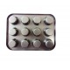 Tava De Copt 12 Briose, 12 Cupe din silicon, BV 55COF