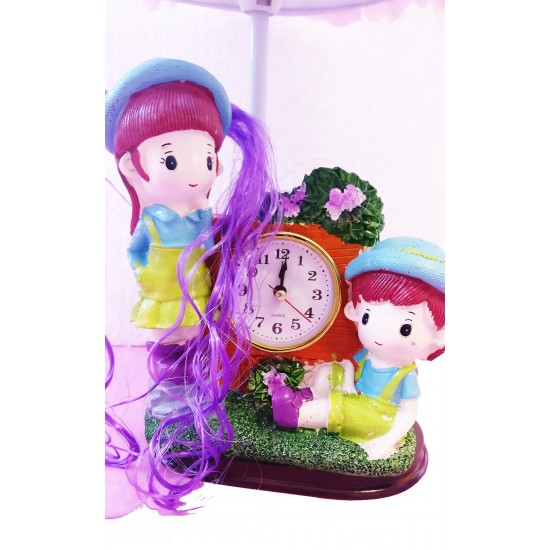 Veioza kids cu ceas, 40 cm, 102D