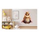 Sticker decorativ, Bufnita, Portocaliu, 70 cm, 1295STK-5