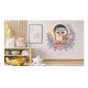 Sticker decorativ, Bufnita, Multicolor, 60 cm, 1296STK-4 Sticker decorativ, Bufnita, Multicolor, 60 cm, 1296STK-4
