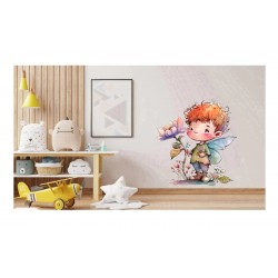 Sticker decorativ, Baiat, Multicolor, 71 cm, 1297STK