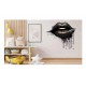 Sticker decorativ, Buze, Negru, 62 cm, 1301STK-5