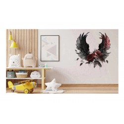 Sticker decorativ, Aripi, Negru, 61 cm, 1303STK-1