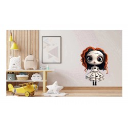 Sticker decorativ, Halloween, Waterproof, Alb, 90 cm, 1306STK