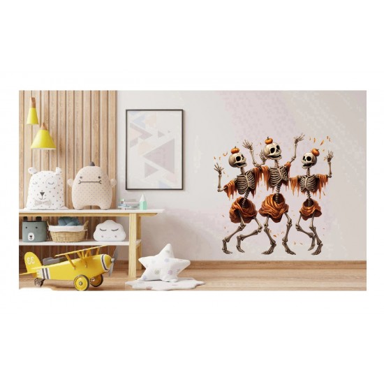 Sticker decorativ, Halloween, Waterproof, Portocaliu, 61 cm, 1306STK-11