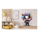 Sticker decorativ, Horror, Waterproof, Albastru, 67 cm, 1306STK-12