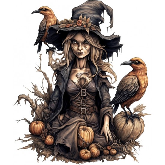 Sticker decorativ, Halloween, Negru, 71 cm, 1308STK-4