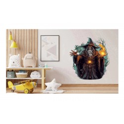Sticker decorativ, Halloween, Negru, 70 cm, 1308STK-5