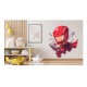 Sticker decorativ Baiat Supererou, Rosu, 62 cm, 1311STK-3